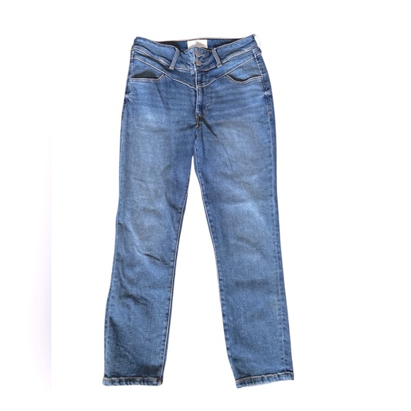 Dear John Denim - Dear John Yoke Front High Rise Stretch Ankle Jeans, Size 27, Everyday Classic
